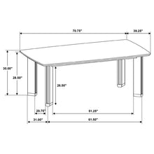 Load image into Gallery viewer, Coaster Ottowa 71-inch Rectangular Wood Dining Table Brown