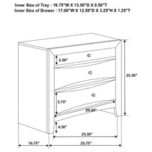 Load image into Gallery viewer, Coaster Briana 2-drawer Nightstand Black