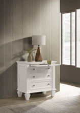 Load image into Gallery viewer, Coaster Sandy Beach 3-drawer Nightstand Cream White