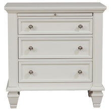 Load image into Gallery viewer, Coaster Sandy Beach 3-drawer Nightstand Cream White