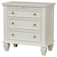 Load image into Gallery viewer, Coaster Sandy Beach 3-drawer Nightstand Cream White