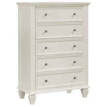 Load image into Gallery viewer, Coaster Sandy Beach 5-drawer Bedroom Chest Cream White