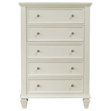 Load image into Gallery viewer, Coaster Sandy Beach 5-drawer Bedroom Chest Cream White