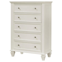 Load image into Gallery viewer, Coaster Sandy Beach 5-drawer Bedroom Chest Cream White