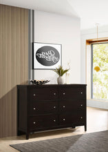 Load image into Gallery viewer, Coaster Carlton 6-drawer Dresser Cappuccino