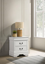 Load image into Gallery viewer, Coaster Louis Philippe 2-drawer Nightstand Bedside Table White