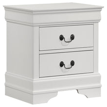 Load image into Gallery viewer, Coaster Louis Philippe 2-drawer Nightstand Bedside Table White