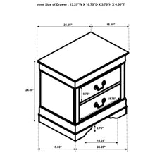 Load image into Gallery viewer, Coaster Louis Philippe 2-drawer Nightstand Bedside Table White