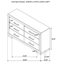 Load image into Gallery viewer, Coaster Jessica 6-drawer Dresser Snow White