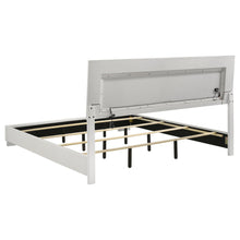 Load image into Gallery viewer, Coaster Felicity Wood Eastern King LED Panel Bed White High Gloss