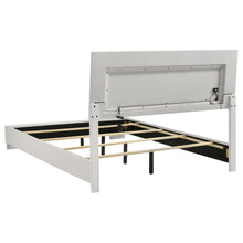 Load image into Gallery viewer, Coaster Felicity Wood Queen LED Panel Bed White High Gloss