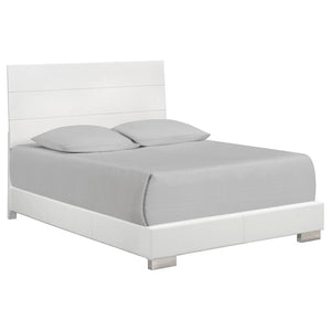 Coaster Felicity 4-piece Bedroom Set White High Gloss