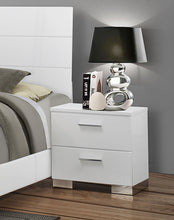 Load image into Gallery viewer, Coaster Felicity 2-drawer Nightstand White High Gloss