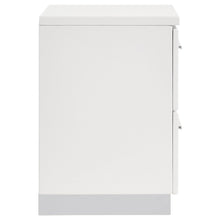 Load image into Gallery viewer, Coaster Felicity 2-drawer Nightstand White High Gloss
