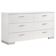 Load image into Gallery viewer, Coaster Felicity 4-piece Bedroom Set White High Gloss