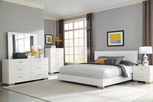 Load image into Gallery viewer, Coaster Felicity Dresser Mirror White High Gloss