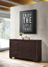 Load image into Gallery viewer, Coaster Kauffman 6-drawer Dresser Dark Cocoa