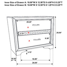 Load image into Gallery viewer, Coaster Miranda 3-drawer Nightstand Bedside Table White