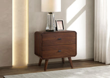 Load image into Gallery viewer, Coaster Robyn 2-drawer Nightstand Bedside Table Dark Walnut