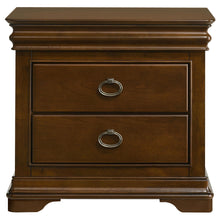 Load image into Gallery viewer, Coaster Garland 2-drawer Nightstand Bedside Table Brown Cherry