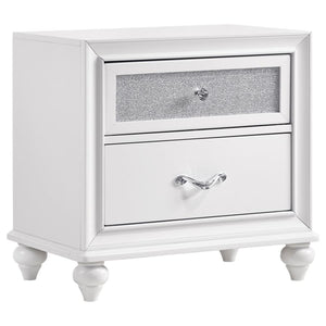 Coaster Barzini Metallic And White 4-piece Bedroom Set