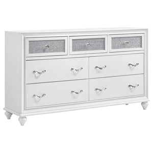 Coaster Barzini Metallic And White 4-piece Bedroom Set