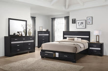 Load image into Gallery viewer, Coaster Miranda 3-drawer Nightstand Bedside Table Black