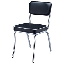 Load image into Gallery viewer, Coaster Retro Upholstered Dining Side Chair Black (Set of 2)