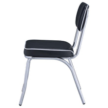 Load image into Gallery viewer, Coaster Retro Upholstered Dining Side Chair Black (Set of 2)