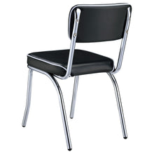 Load image into Gallery viewer, Coaster Retro Upholstered Dining Side Chair Black (Set of 2)