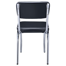 Load image into Gallery viewer, Coaster Retro Upholstered Dining Side Chair Black (Set of 2)