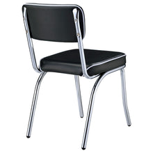 Load image into Gallery viewer, Coaster Retro Upholstered Dining Side Chair Black (Set of 2)