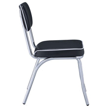 Load image into Gallery viewer, Coaster Retro Upholstered Dining Side Chair Black (Set of 2)