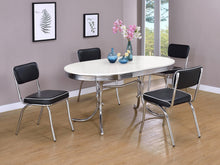 Load image into Gallery viewer, Coaster Retro Upholstered Dining Side Chair Black (Set of 2)