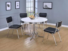 Load image into Gallery viewer, Coaster Retro Upholstered Dining Side Chair Black (Set of 2)