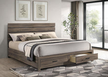 Load image into Gallery viewer, Coaster Brantford Wood Eastern King Storage Panel Bed Barrel Oak