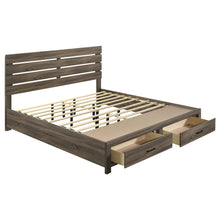 Load image into Gallery viewer, Coaster Brantford Wood Eastern King Storage Panel Bed Barrel Oak