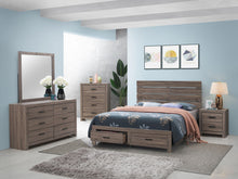 Load image into Gallery viewer, Coaster Brantford Wood Eastern King Storage Panel Bed Barrel Oak