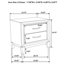 Load image into Gallery viewer, Coaster Watson 2-drawer Nightstand Grey Oak