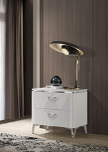 Load image into Gallery viewer, Coaster Cassia 2-drawer Nightstand Bedside Table White High Gloss