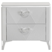 Load image into Gallery viewer, Coaster Cassia 2-drawer Nightstand Bedside Table White High Gloss