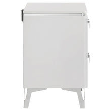 Load image into Gallery viewer, Coaster Cassia 2-drawer Nightstand Bedside Table White High Gloss