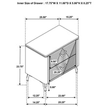 Load image into Gallery viewer, Coaster Cassia 2-drawer Nightstand Bedside Table White High Gloss