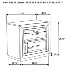 Load image into Gallery viewer, Coaster Atlas 2-drawer Bedroom Nightstand Bedside Table Dark Oak
