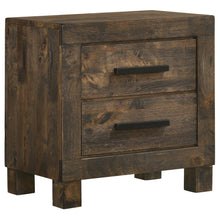 Load image into Gallery viewer, Coaster Woodmont 2-drawer Nightstand Rustic Golden Brown