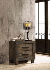 Coaster Woodmont Rustic Golden Brown Nightstand