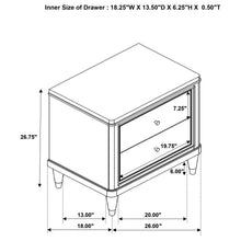 Load image into Gallery viewer, Coaster Emberlyn 2-drawer Nightstand Brown