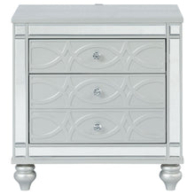 Load image into Gallery viewer, Coaster Gunnison 2-drawer Nightstand Silver Metallic