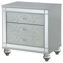 Load image into Gallery viewer, Coaster Gunnison 2-drawer Nightstand Silver Metallic