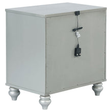 Load image into Gallery viewer, Coaster Gunnison 2-drawer Nightstand Silver Metallic